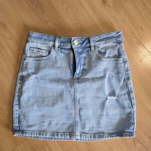 Garage Blue Mini Pencil Skirt Casual